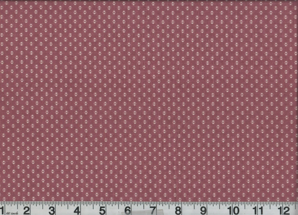 3 Yards Fabric Floral Rose Pink Flowers Cotton 44" Wide Vintage 1960s 70s - Image 1 of 1