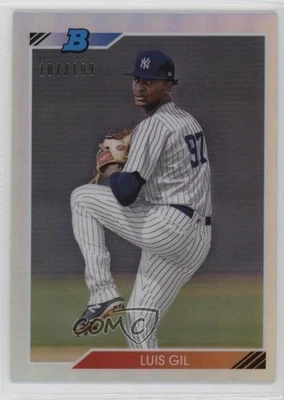 2020 Bowman Heritage Chrome Prospects Refractor /199 Luis Gil #92CP-GIL - Image 1 of 2