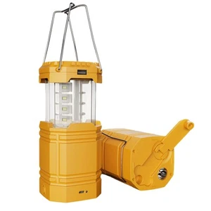 Electric LED Camping Lantern,Portable Solar Hand Crank Flashlight for Emergen... - Picture 1 of 9