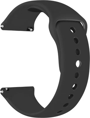 Correas de reloj de silicona suave de 22 mm compatibles para Samsung Galaxy 1-negro  Foto 1 de 4