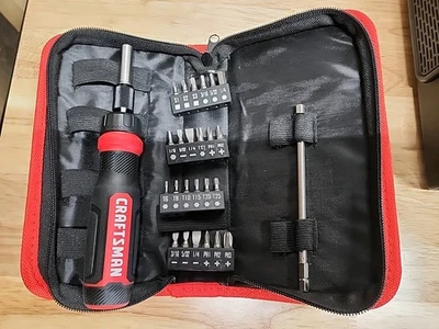 Craftsman Extendable Ratcheting Screwdriver Set with Case - Image 1 of 4