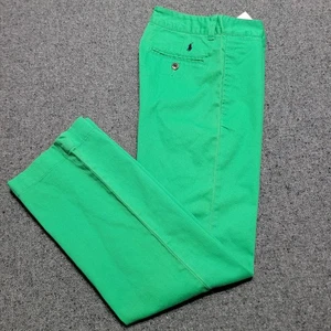 Polo Ralph Lauren Pants Boys 8 Tiller Green Chino Preppy Pony Cotton Twill Youth - Picture 1 of 17