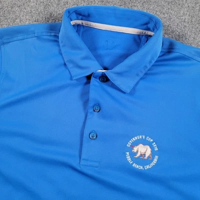 Camisa Polo Pebble Beach Para Hombre Mediana Copa del Gobernador 2016 Golf Bordada Sunice Foto 1 de 4