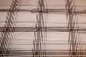 Gray and White Plaid Cotton Fabric 30x44 - Picture 1 of 1