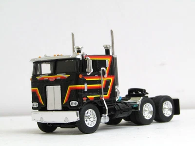 DCP black with stripes Peterbilt 352 sleeper tractor 1/64 new no box - Image 1 of 4