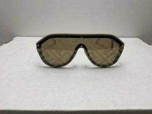 FENDI - ZUCCA Shield Unisex Beige / Black Sunglasses (M0039/G/S) - Picture 1 of 5