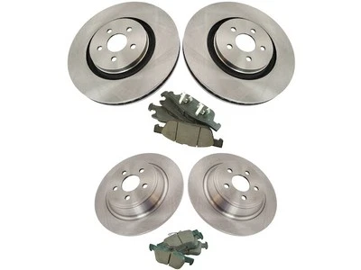 TRQ 92FK79M Front and Rear Brake Pad and Rotor Kit Fits 2017-2018 Ford Fusion - Image 1 of 2