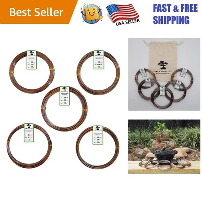 Versátil juego de cables para bonsái de 5 tamaños - Aluminio anodizado con elegante bolsa de lona Foto 1 de 4