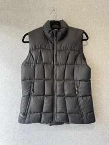Chaleco acolchado Macpac para mujer talla 10 relleno de plumón de pato 80/20 negro senderismo al aire libre  - Imagen 1 de 16