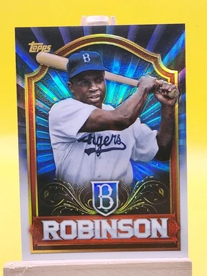 2011 Topps Value Box Chrome Refractor Jackie Robinson #MBC2 Brooklyn Dodgers - Image 1 of 2