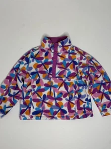 L.L. Bean Girl’s Fleece Dragonfly Print Multicolor Full Zip Jacket 4t - Picture 1 of 8