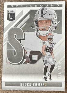 2025 Donruss Elite Spellbound #25 Brock Bowers “S” /799 Silver Raiders - Picture 1 of 2