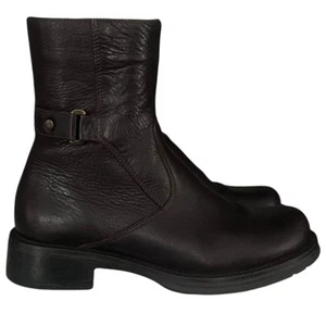 La Canadienne Boots Women Size 6M Side Zip Waterproof Ankle 18278 Brown Leather - Picture 1 of 6