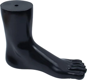 , Black Mannequin Foot Sock Display Ankle Bracelet Mold Sox Short Stocking Toe R - Picture 1 of 12