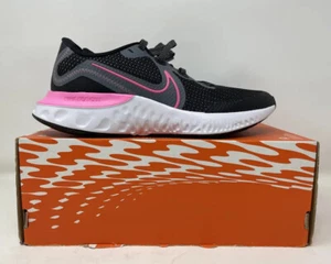 BOY'S 5 | 6.5 WOMEN'S NIKE RENEW RUN BLACK MULTICOR RUNNING SHOES CT1430-092 - Picture 1 of 10