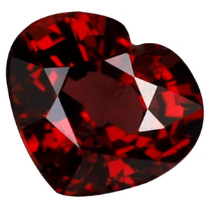 1.08 ct Remarkable Heart Cut (7 x 6 mm) Tanzania Purplish Pink Rhodolite Garnet - Picture 1 of 1