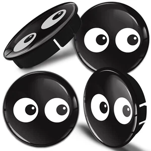 4 x Nabendeckel 60mm Radkappen Felgenabdeckung Nabenkappen Felgendeckel Schwarz - Bild 1 von 6
