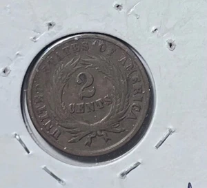1864 two cent piece - Picture 1 of 2