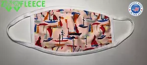 Segelboot Schiff Mast Segeln Seefahrt Kreuzfahrt Gesichtsmaske waschbar sicher Erwachsene Masken - Bild 1 von 3