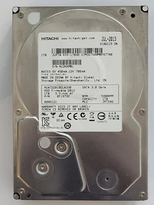 HUA722010CLA330, PN: 0F19732, MLC: JPT54D, Hitachi 1Tb 3.5" HDD - Picture 1 of 2
