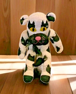 Juguete de peluche hecho a mano para perro difuso - Vintage 1970, peluche coleccionable - Imagen 1 de 5