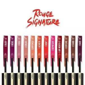 L'Oreal Paris Make-up rot Signatur matt metallic Lippenfleck LipGloss Lippenfarbe - Bild 1 von 10