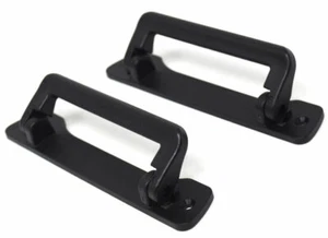 Design61 Bügelgriff 2er Set Möbelgriff Schalen Klappgriff aus Kunststoff 125 mm - Bild 1 von 6
