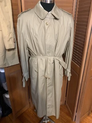 Vtg Austin Reed Trench coat W/ Removable Wool Zip In Lining 42R Rain Coat Men’s - Image 1 of 4