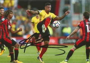 WATFORD: ANDRE GRAY SIGNED 6x4 ACTION PHOTO+COA - Picture 1 of 1
