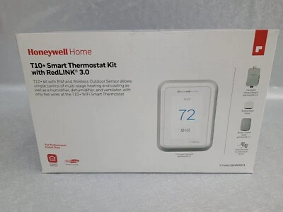 NEW HONEYWELL HOME T10+ SMART THERMOSTAT KIT W REDLINK 3.0 YTHM1004R3001 - Image 1 of 4