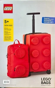 LEGO Travel Luggage 35L Carry-On + Backpack Set Signature Brick Red - Picture 1 of 4