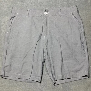 Billabong Mens Size 38 Bermuda Shorts Black Striped Casual - Picture 1 of 12