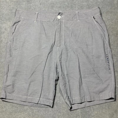 Billabong Mens Size 38 Bermuda Shorts Black Striped Casual Foto 1 de 4