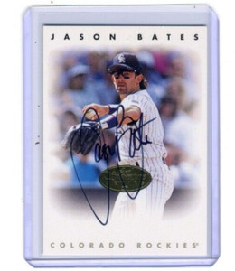 Jason Bates 1996 Donruss Leaf Signature Series Gold Card Autograph Auto