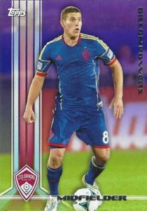 2013 Topps Major League Soccer Base Common Card Purple Parallel /99 (#21 - #40)