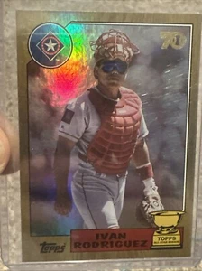 2021 Topps All-Star Rookie Cup Ivan Rodriguez #85 Gold Foil Rangers /50 - Picture 1 of 3