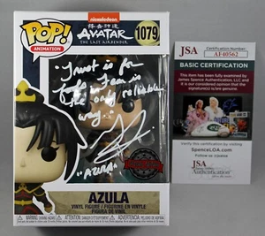 GREY DELISLE SIGNED AZULA AVATAR FUNKO POP FIGURE w/QUOTE AUTOGRAPHED +JSA COA - Picture 1 of 2