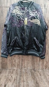 ONE PIECE Buggy Cross Guild Reversible Sukajan Embroidery Jacket Men XXL - Picture 1 of 6