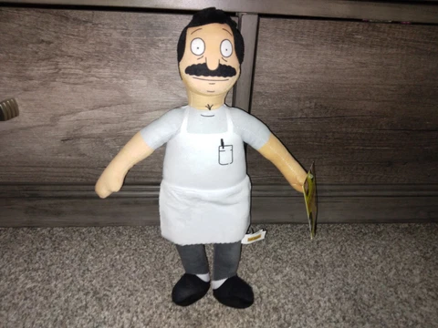 2022 Toy Factory 14 in. Bob's Burgers Bob Belcher Plush Cover