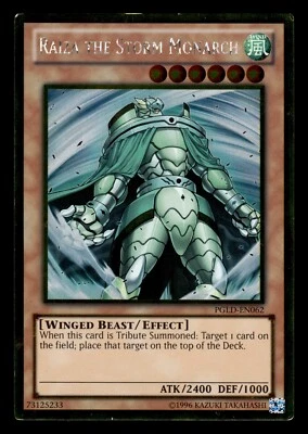Tarjeta Yugioh Raiza The Storm Monarch PGLD-EN062 dorada rara Foto 1 de 2
