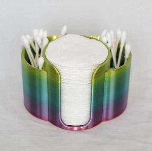 Bathroom Organization - Cute Holder for Cotton Rounds, Swabs, Q-tips, Makeup - Picture 1 of 251