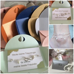 Testimone regalo matrimonio perle catena piede damigella migliore amica sposa - Foto 1 di 12