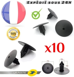 10 Clips Fixation Garniture Renault Pare-Boue Pare-Choc Mégane Clio Scénic MK23 - Foto 1 di 8