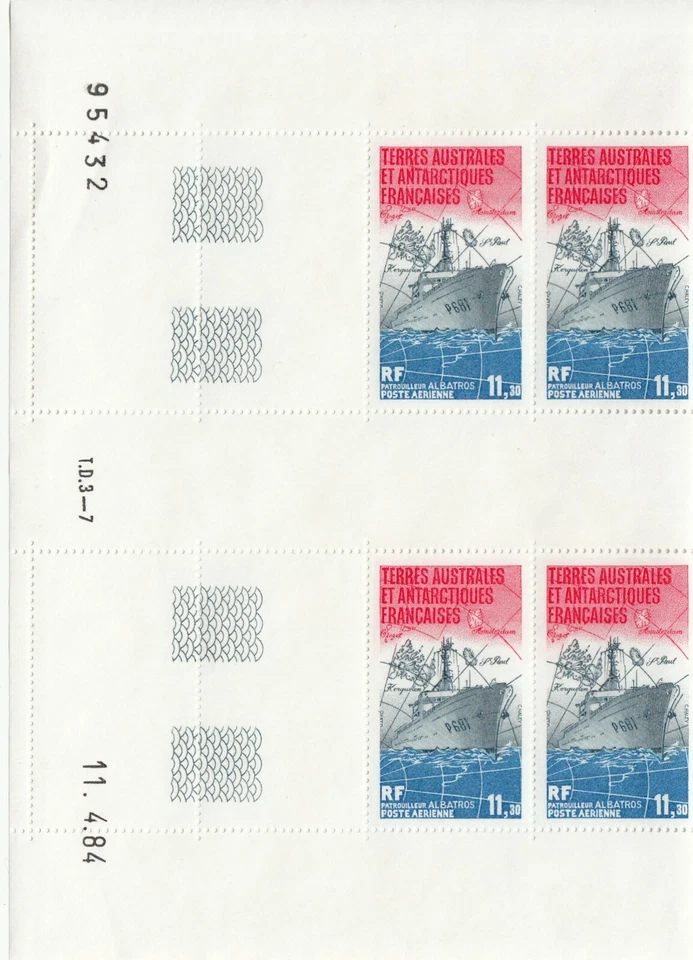 FSAT  -  MNH  C83  GUTTER BLOCK - Image 1 of 1
