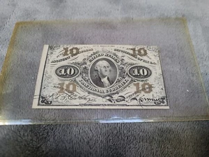 Fr 1255 10c George Washington Third Issue Fractional Currency - Picture 1 of 9