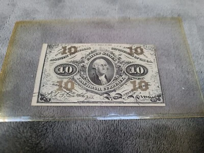 Fr 1255 10c George Washington Third Issue Fractional Currency - Image 1 of 4