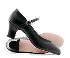 Ladies Black Character Stage Showtime Dance Shoes All Sizes 2" Heel By Katz 