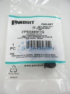 Panduit FP6X88MTG TX6A UTP Cat6a RJ45 Field Terminable Plug, 22-26awg ~STSI - Picture 1 of 2