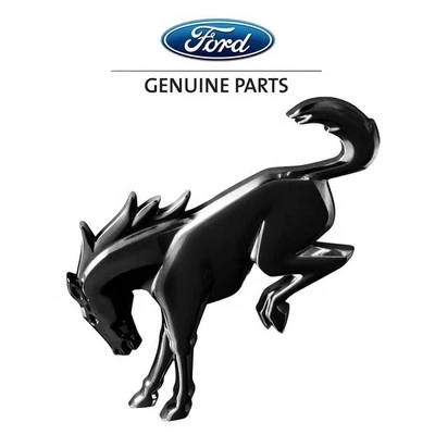 2021-2025 Ford Bronco OEM M2DZ-7842528-B Tailgate Emblem Black Bucking Bronco - Image 1 of 4