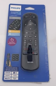 Philips One-Touch Streaming Remote Open Box Preprogrammed TV Control Black - Picture 1 of 5